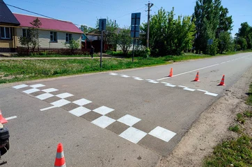 Разметка искусственной дорожной неровности